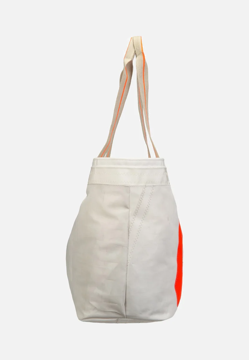 Watt Weiss/Sand/Zahl Orange - Shopper