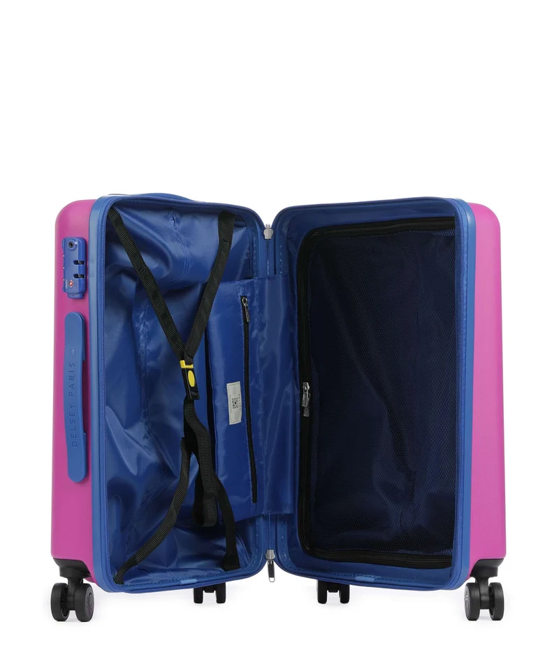 Delsey Paris x United Colors of Benetton Fabrica 4-Rollen Trolley purple