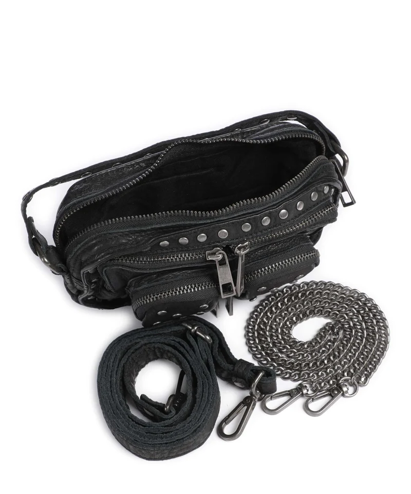Núnoo Washed Helena Umhängetasche black