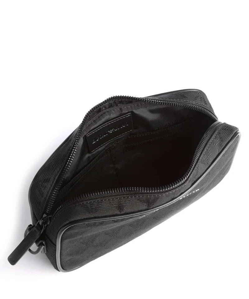 Emporio Armani Omnia Jacquard Kulturbeutel black