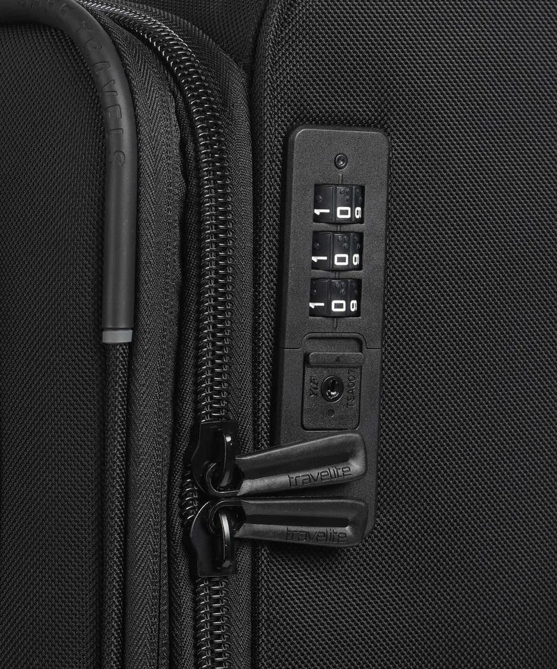 Travelite Crosslite 5.0 4-Rollen Trolley schwarz