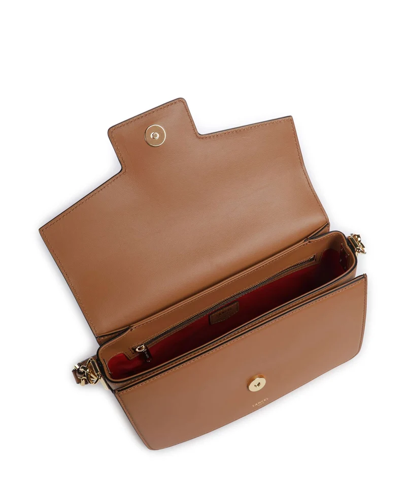 Lancel Angèle M Schultertasche camel