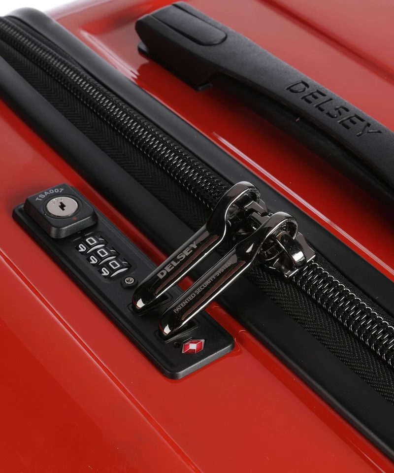 Delsey Paris Shadow 5.0 4-Rollen Trolley intensives rot