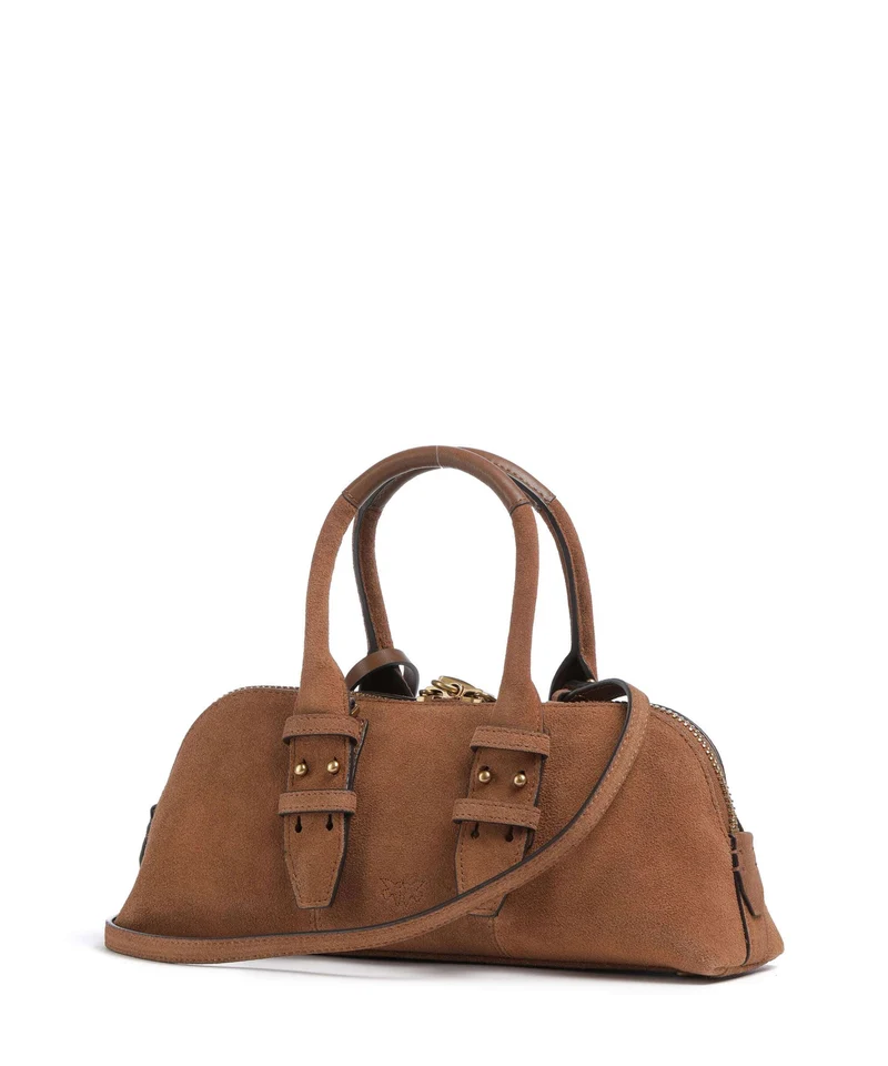 Pinko Bowling Horizontal Handtasche marrone/leone/antique gold