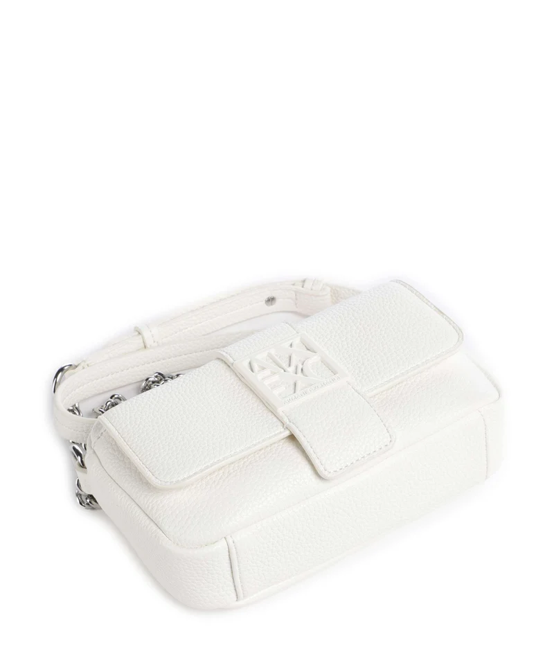 Armani Exchange Susy Soft Umhängetasche off white