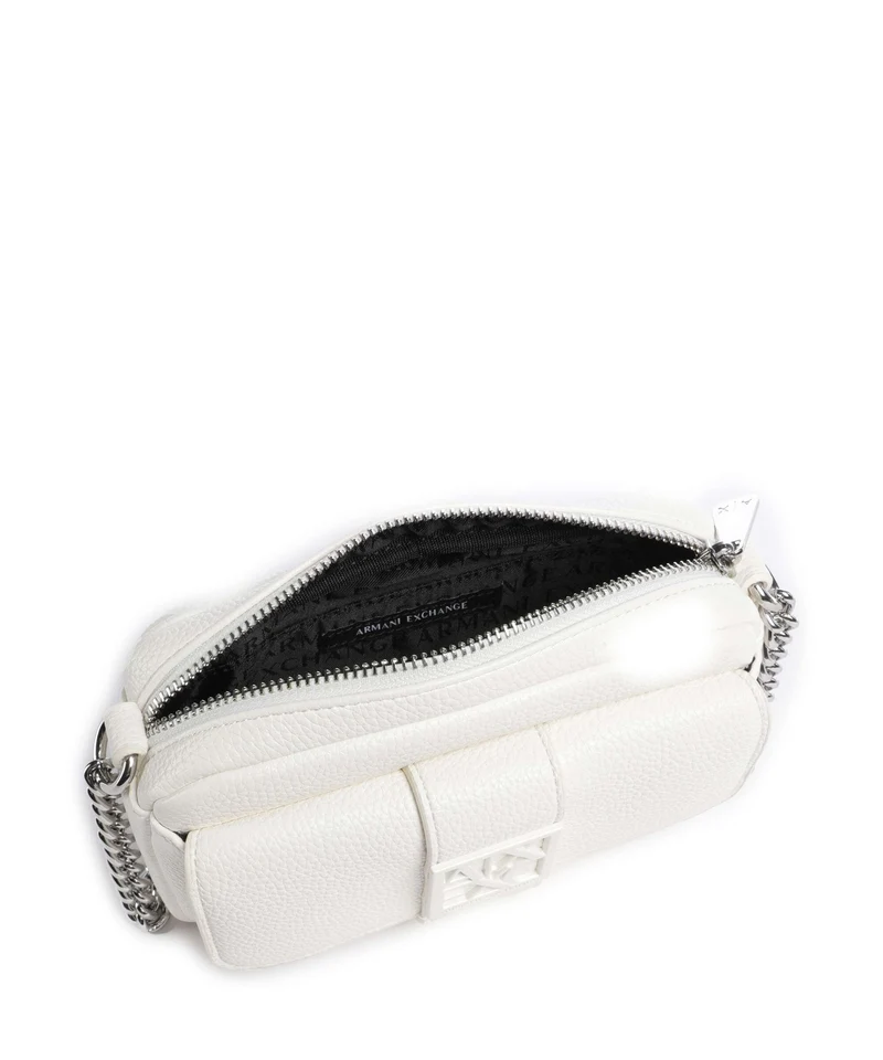 Armani Exchange Susy Soft Umhängetasche off white
