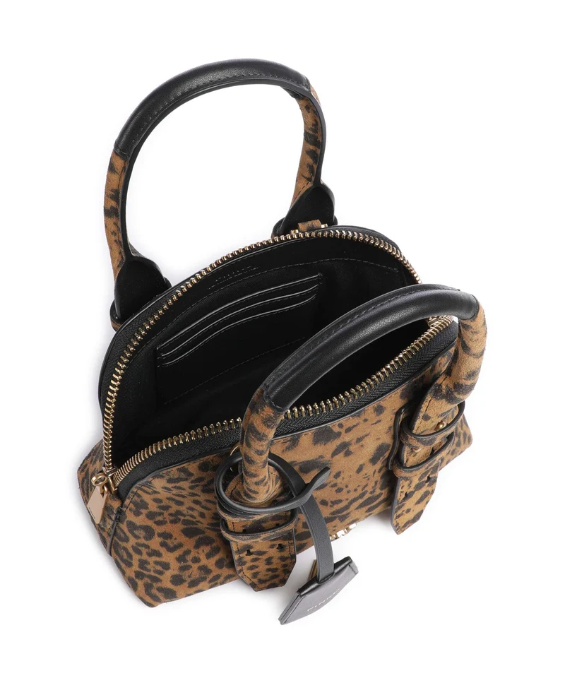 Pinko Bowling Mini Handtasche maculato/marrone/antique gold