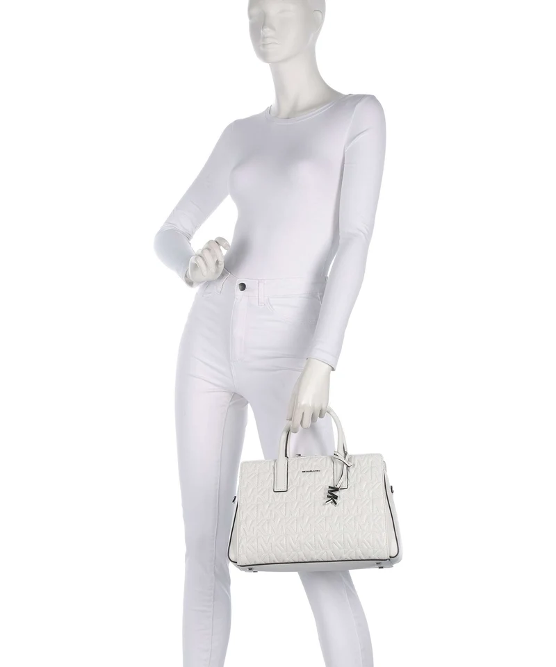 Michael Kors Laila Medium Handtasche optic white