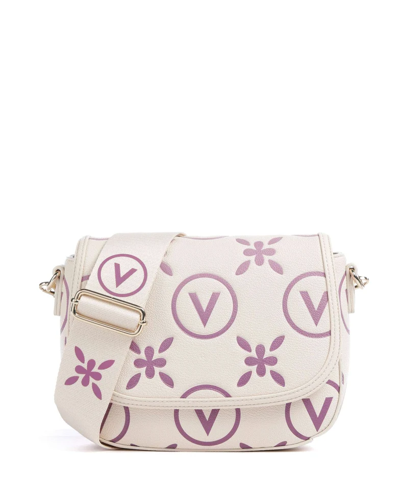 Valentino Bags Samba Re Print Umhängetasche ecru/rosa
