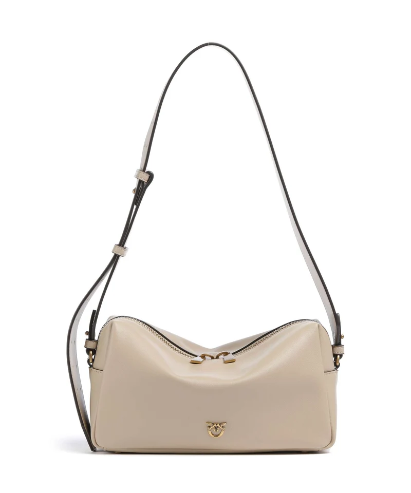 Pinko Schultertasche beige/grigio fumo/antique gold
