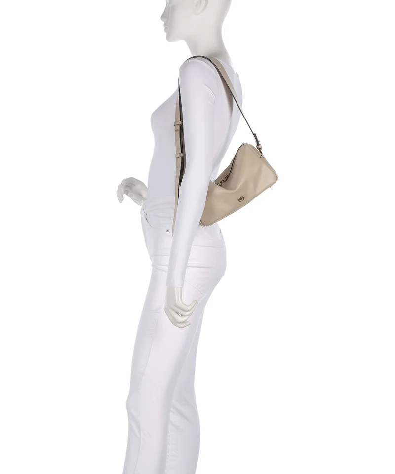 Pinko Schultertasche beige/grigio fumo/antique gold