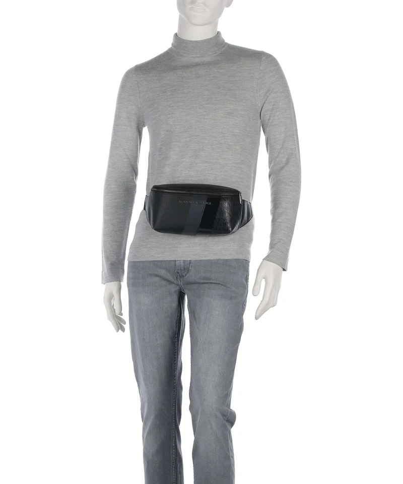 Armani Exchange Dylan Gürteltasche black/gunmetal/shiny black