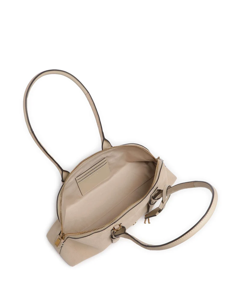 Pinko Bowling Horizontal Big Schultertasche beige/grigio fumo/antique gold