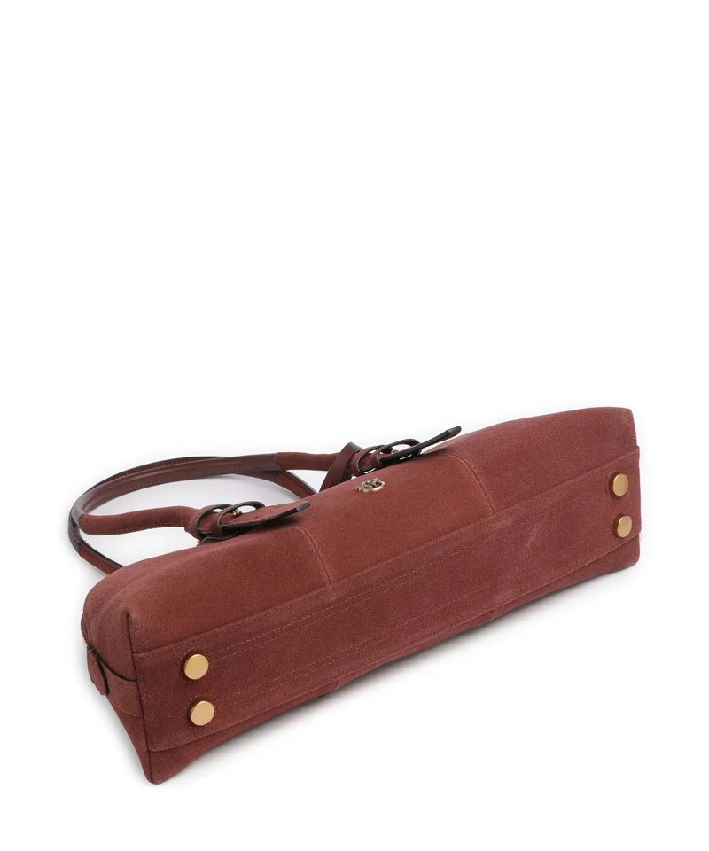 Pinko Bowling Horizontal Big Schultertasche burgundy wine/antique gold