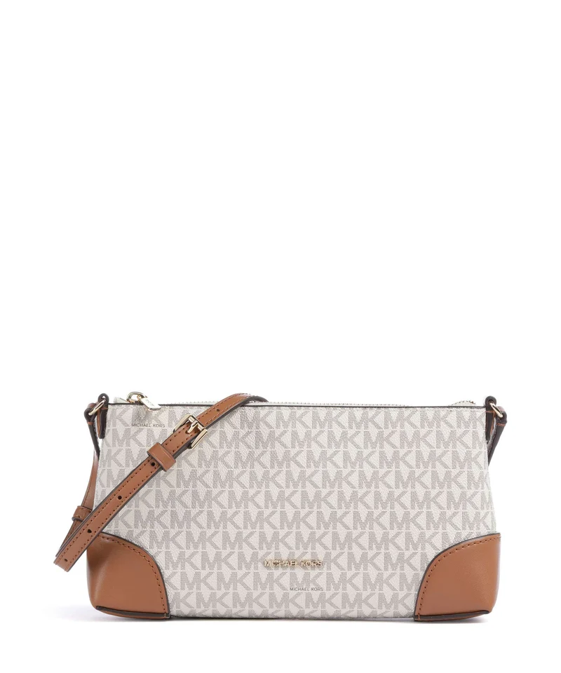 Michael Kors Murphy Small Umhängetasche vanilla/acorn