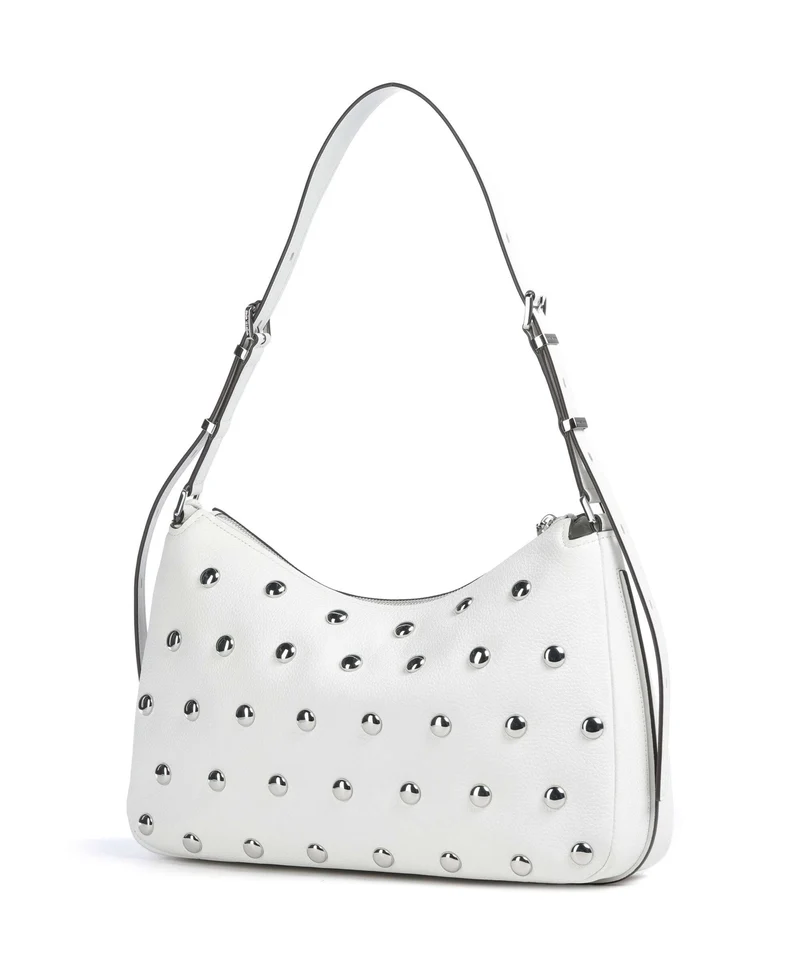 Michael Kors Nolita Medium Beuteltasche optic white