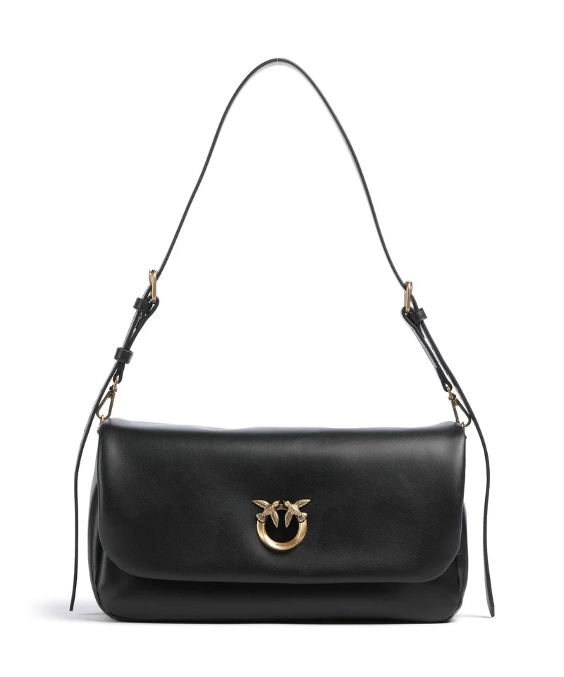 Pinko Click Soft Horizontal Schultertasche nero/antique gold