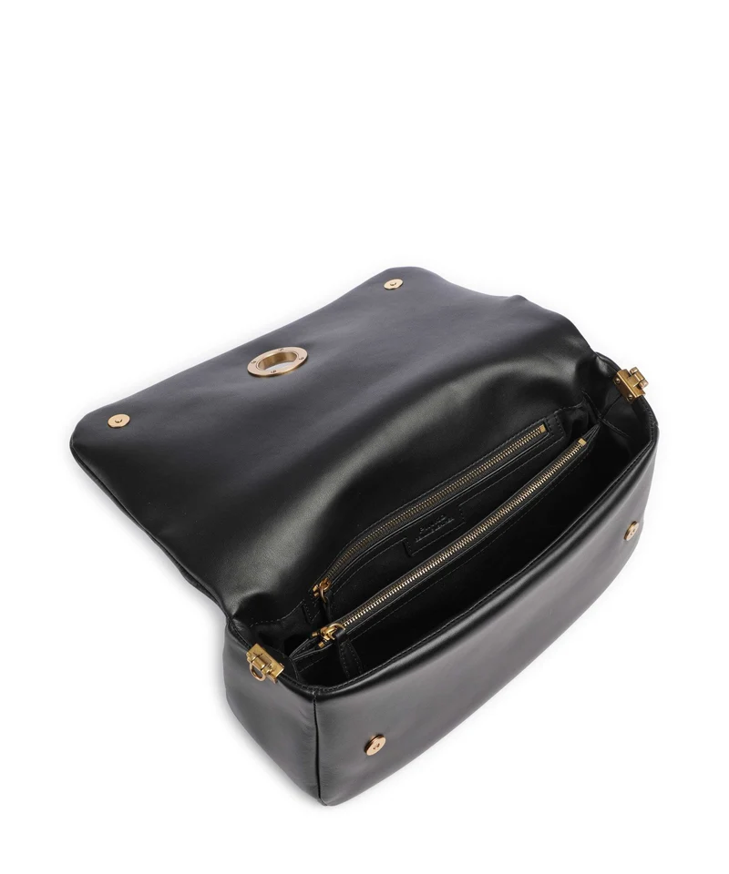 Pinko Click Soft Horizontal Schultertasche nero/antique gold