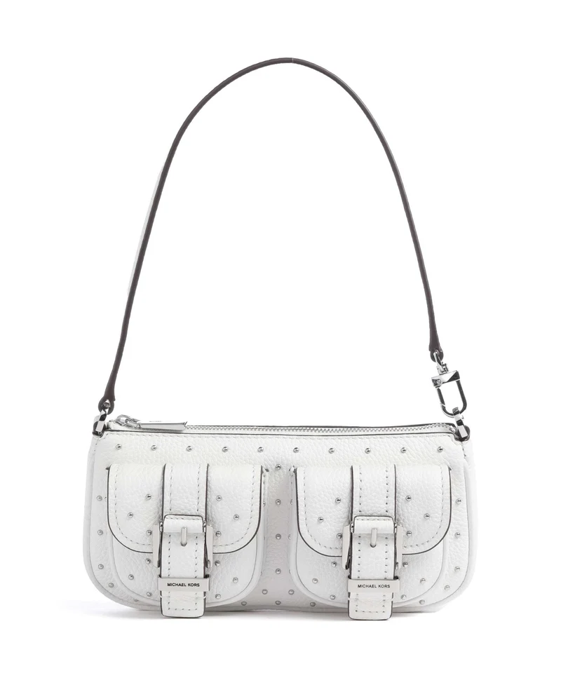 Michael Kors Zoe Small Schultertasche optic white