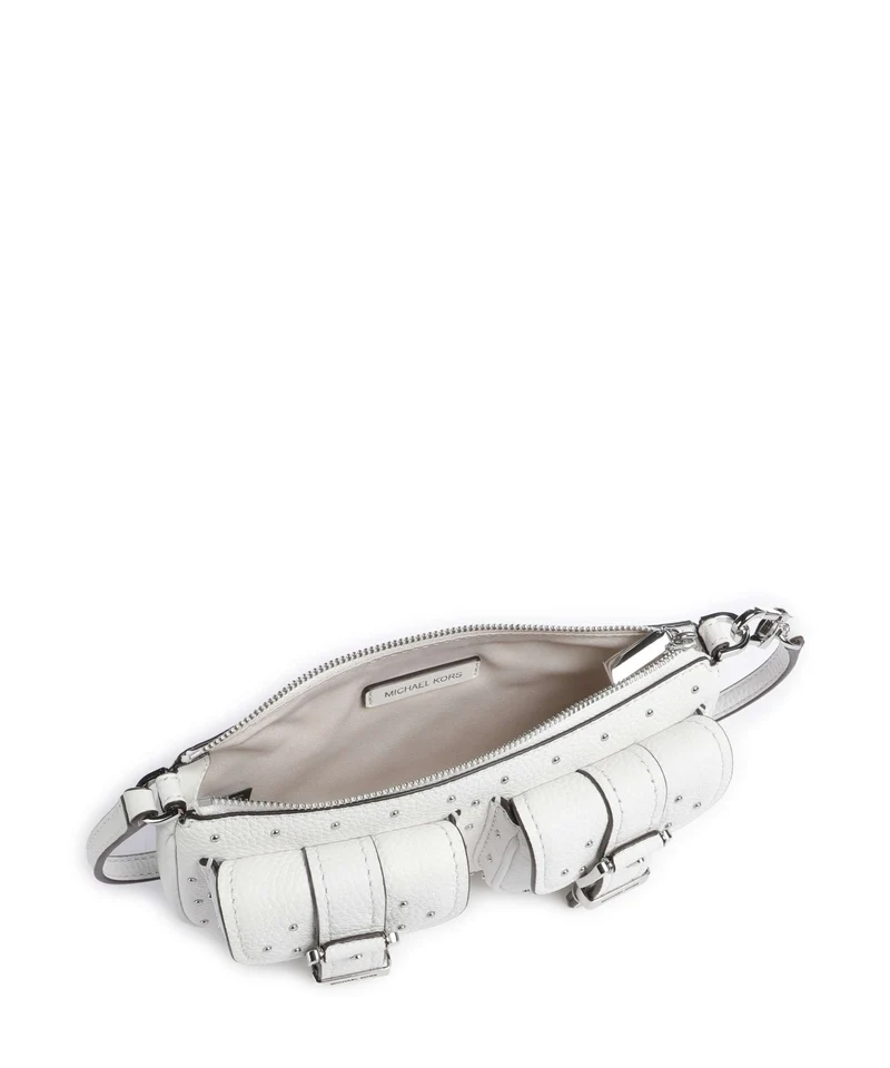 Michael Kors Zoe Small Schultertasche optic white