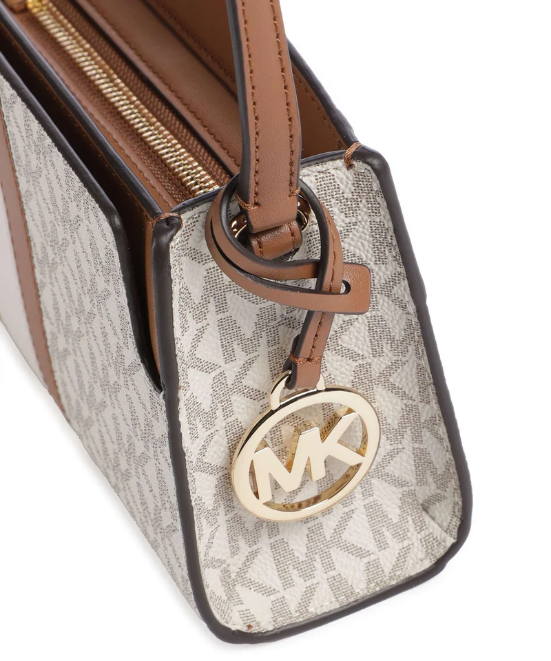 Michael Kors Becca Small Umhängetasche vanilla/acorn
