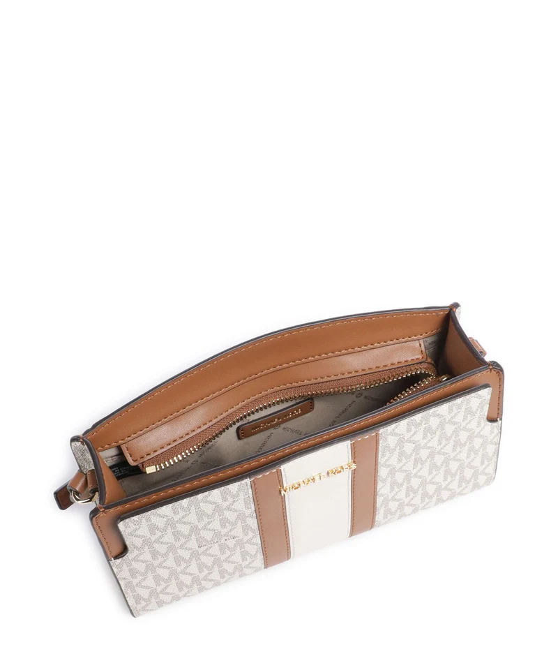 Michael Kors Becca Small Umhängetasche vanilla/acorn