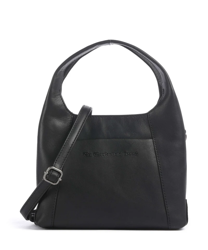 The Chesterfield Brand Wax Pull Up Cow Lunera Handtasche black