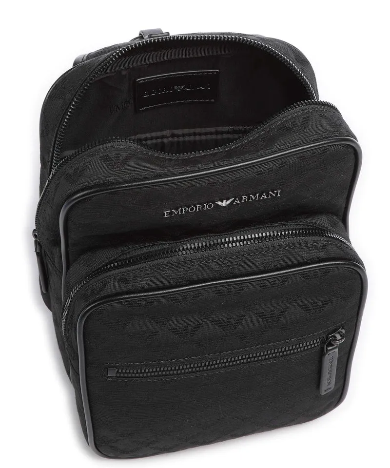 Emporio Armani Omnia Jacquard Slingbag black