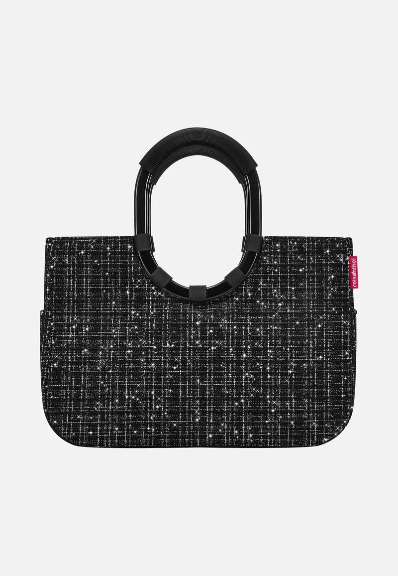 Loopshopper M Bouclé Black - Einkaufskorb