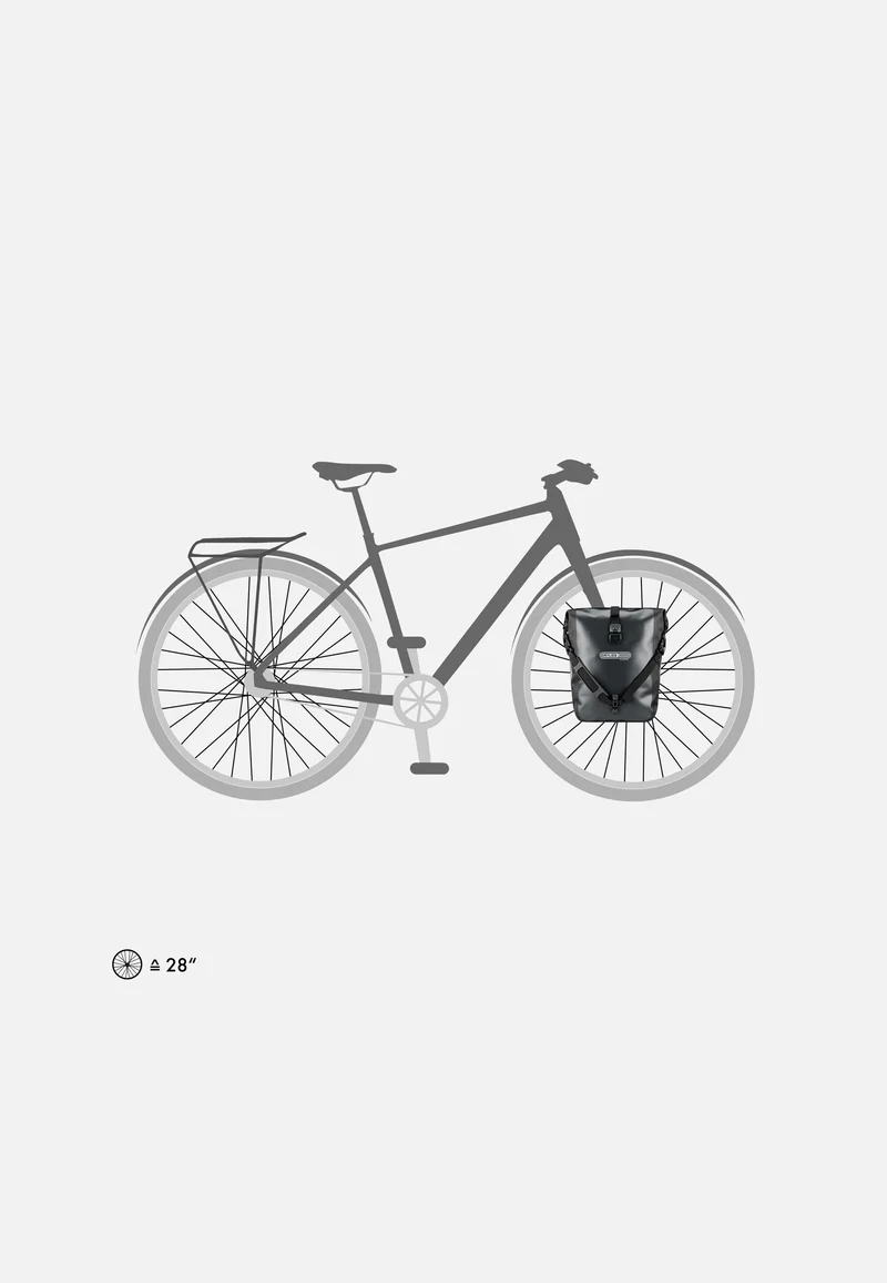 Sport-Roller Asphalt Schwarz - Fahrradtasche