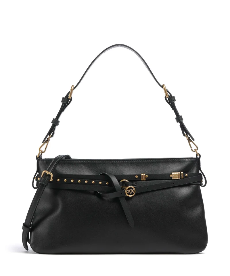 Pinko Belt Classic Schultertasche nero/antique gold