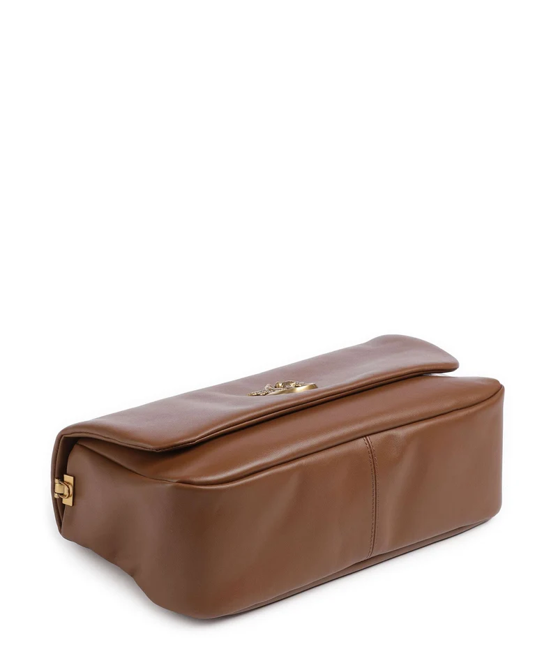 Pinko Click Soft Horizontal Schultertasche marrone/leone/antique gold