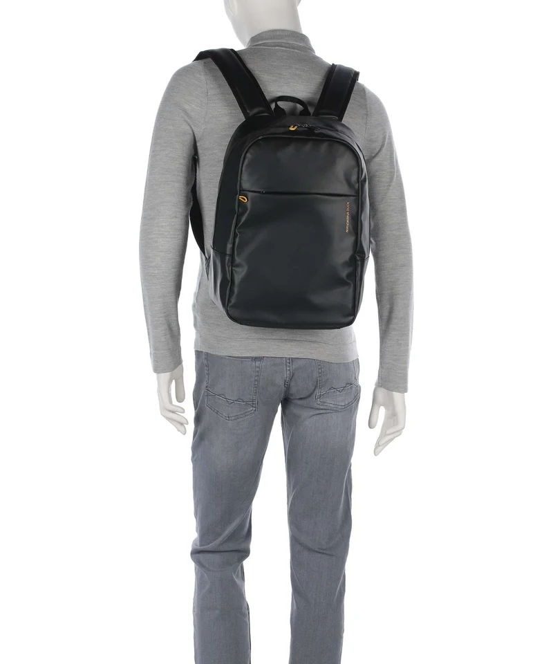 Mandarina Duck Coated Rucksack black