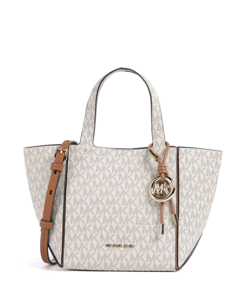 Michael Kors Jordi Small Handtasche vanilla/acorn