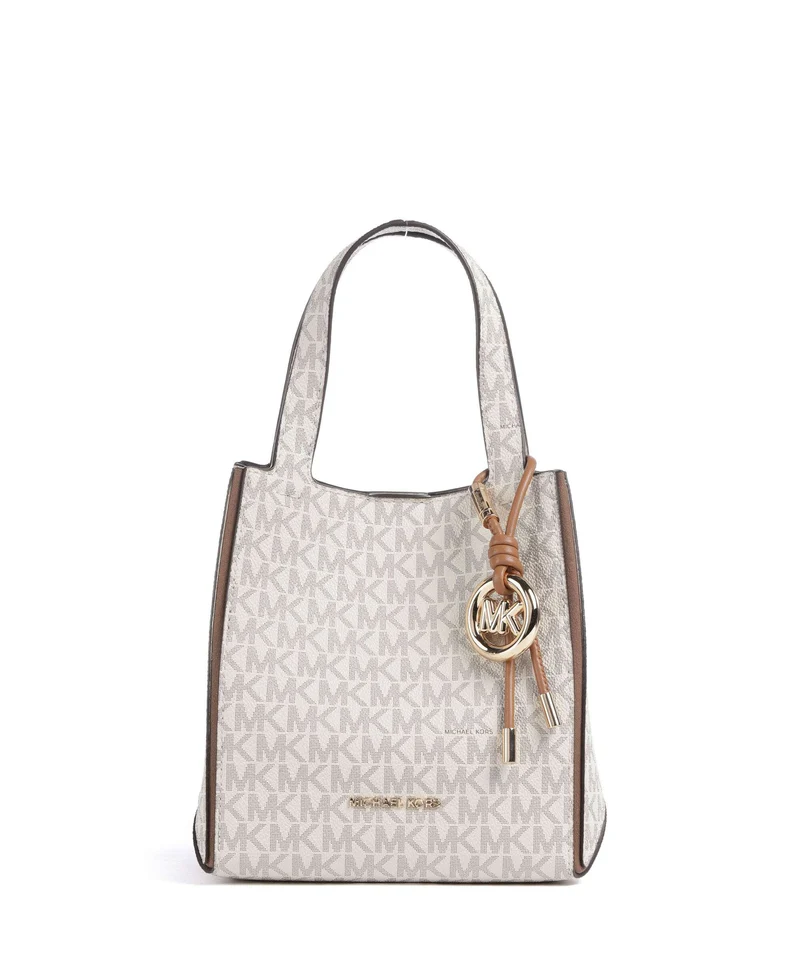 Michael Kors Jordi Small Handtasche vanilla/acorn