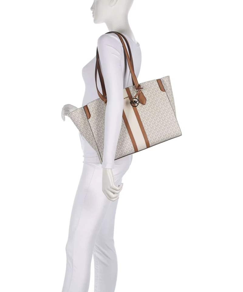 Michael Kors Becca Large Shopper vanilla/acorn