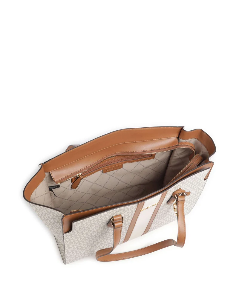 Michael Kors Becca Large Shopper vanilla/acorn