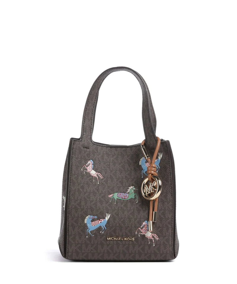 Michael Kors Jordi Small Handtasche brown/acorn