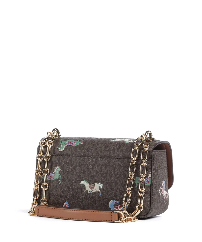 Michael Kors Tribeca Small Schultertasche brown/acorn