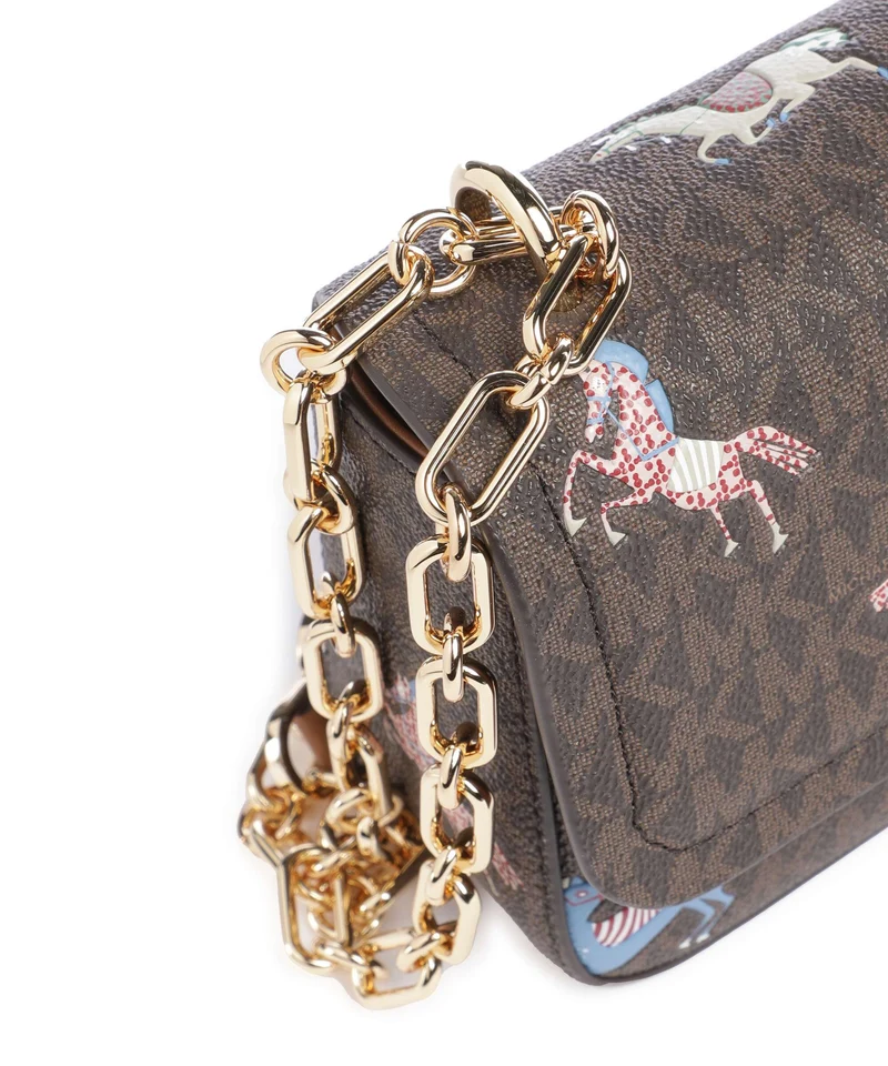 Michael Kors Tribeca Small Schultertasche brown/acorn