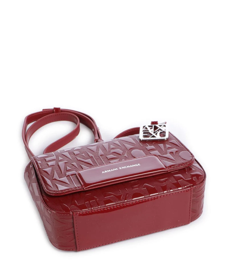 Armani Exchange Liz Patent Umhängetasche red dahlia