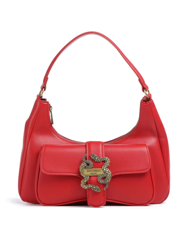 Just Cavalli Iconic Snakes Schultertasche tango red