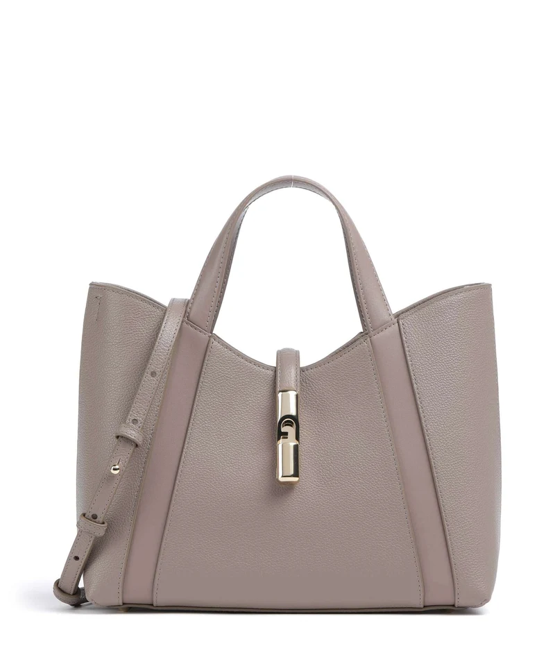 Furla Goccia S Handtasche stucco gray/mauve