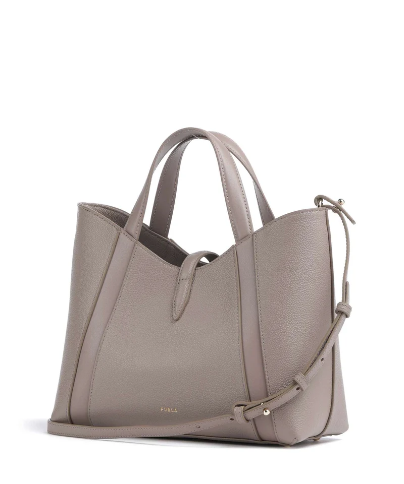 Furla Goccia S Handtasche stucco gray/mauve