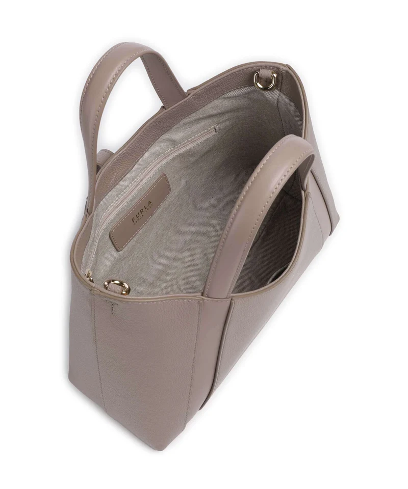 Furla Goccia S Handtasche stucco gray/mauve
