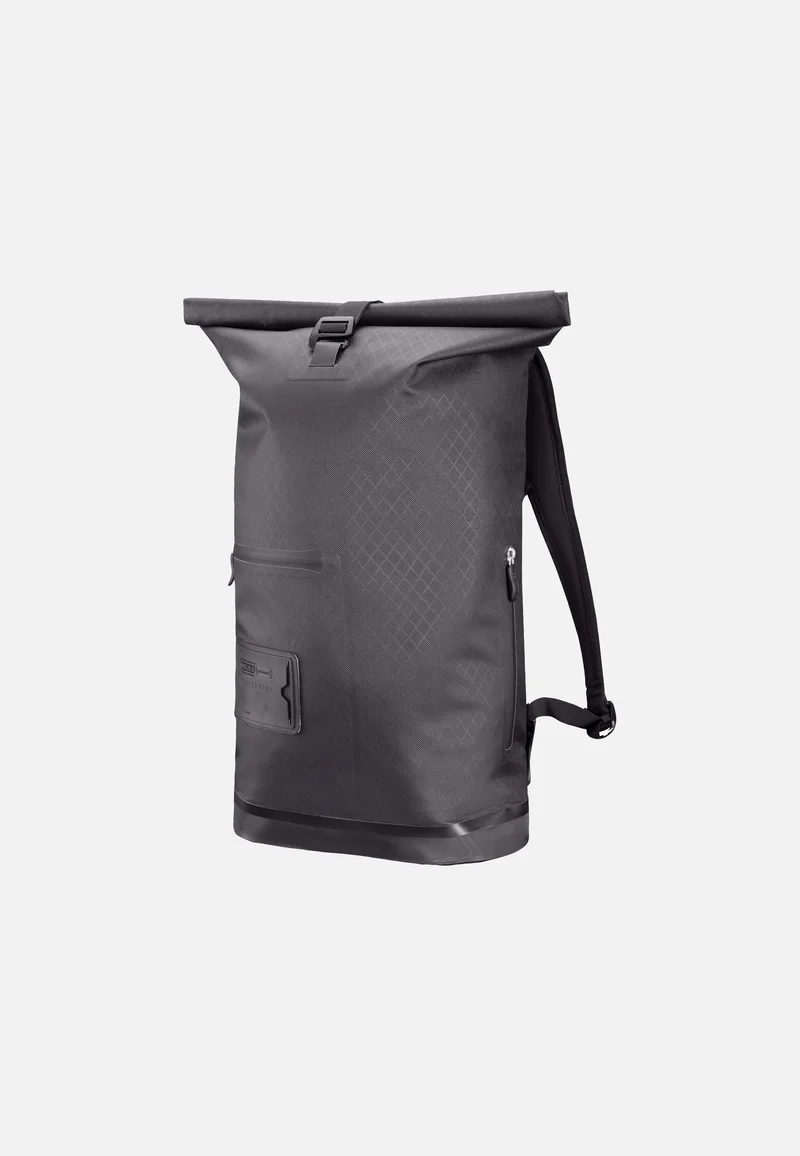 Daypack Metrosphere Black Embossed - Rolltop Rucksack