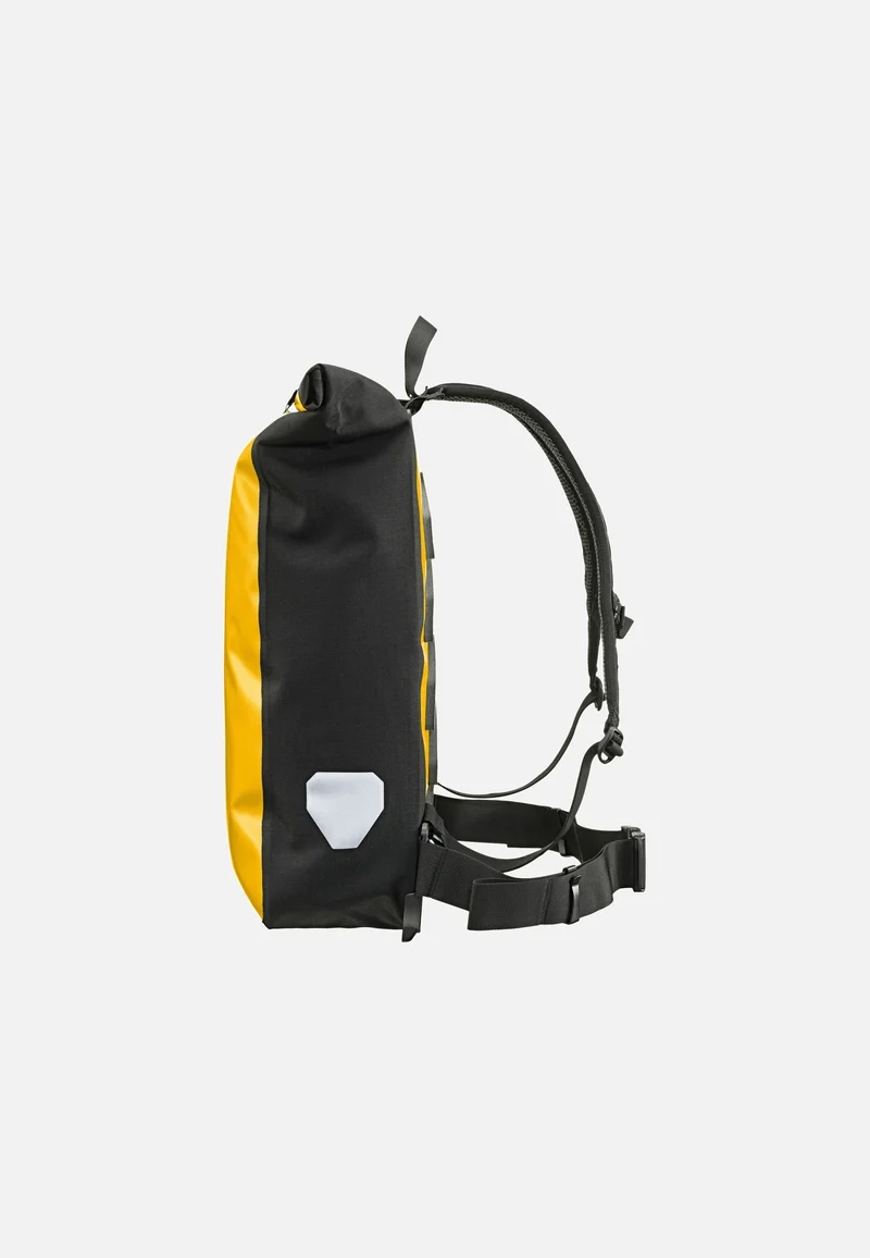 Messenger-Bag Sonnengelb Schwarz - Rolltop Rucksack