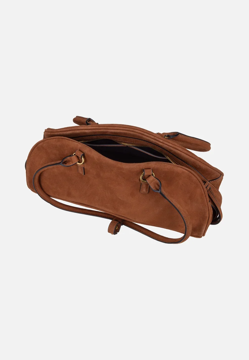 Capri Satchel M Suede Brown - Satchel