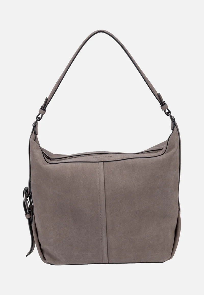 Paris II Hobo M Hydro Suede Neutral Grey - Hobo Bag