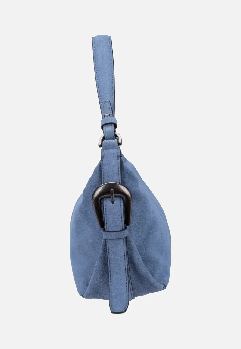 Paris II Hobo S Hydro Suede Flower Blue - Hobo Bag